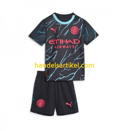 Manchester City Kinder 3rd Trikotsatz 2023/24 Kurzarm